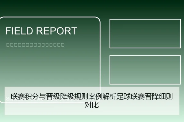 联赛积分与晋级降级规则案例解析足球联赛晋降细则对比